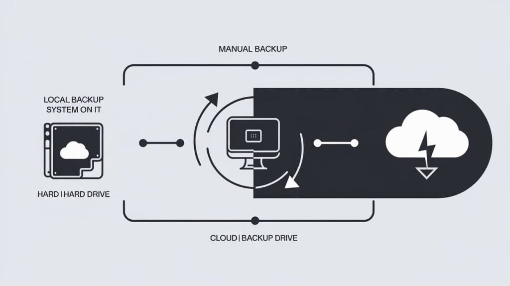hibridine atsarginiu kopiju sistema